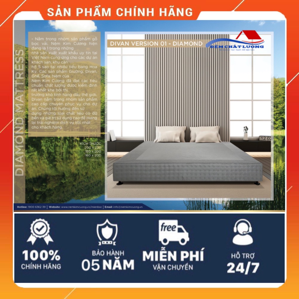 Divan giường khách sạn cao cấp Diamond Kim Cương